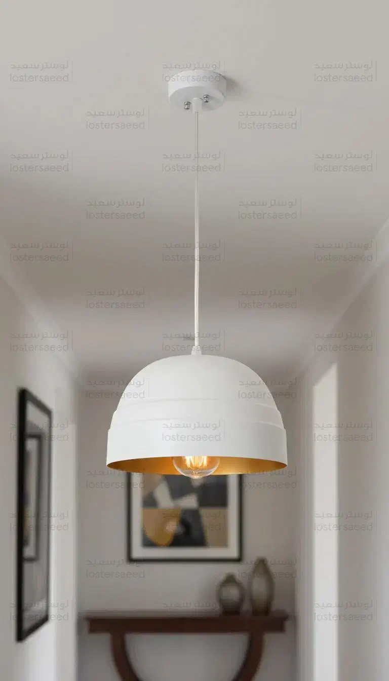 لوسترهای اویز تک شعله مشکی و سفید راهرو اتاق خواب|لوستر و چراغ آویز|تبریز, |دیوار