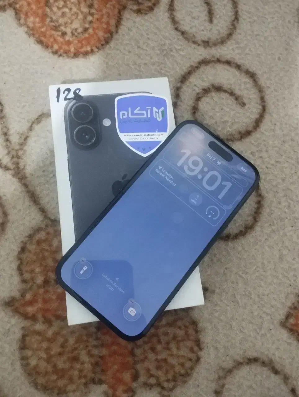 آیفون 16 نرمال128 ch باطری 100|موبایل|رشت, منظریه|دیوار