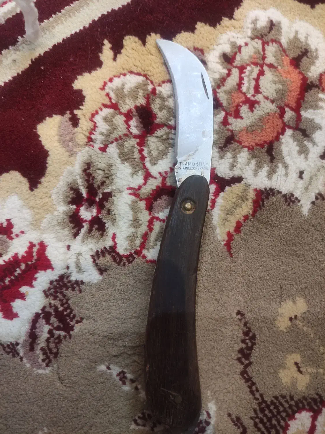 چاقو پیوند زنی برزیلی قدیمی|کلکسیون اشیاء عتیقه|شیراز, بید زرد|دیوار