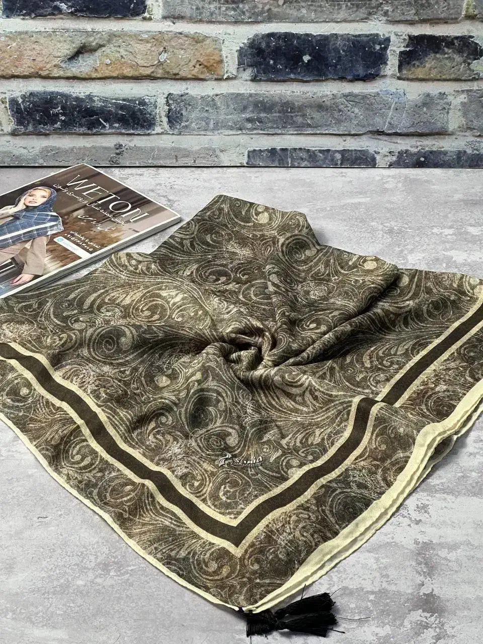 روسری نخی سانیا|لباس|درگز, |دیوار