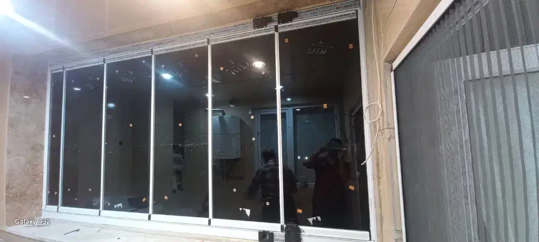 شیشه بالکنی تاشو سکوریت جانپناه شیشه ای|مصالح و تجهیزات ساختمان|ایلام, |دیوار