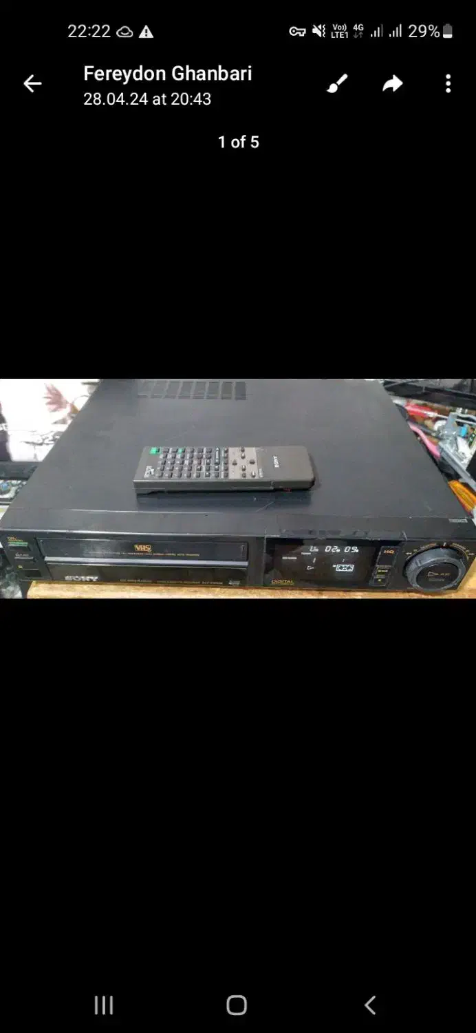 دو دستگاه ویدیو سونی و پاناسونیک فروشی.|پخشکننده DVD و ویدیو|تهران, جنتآباد مرکزی|دیوار