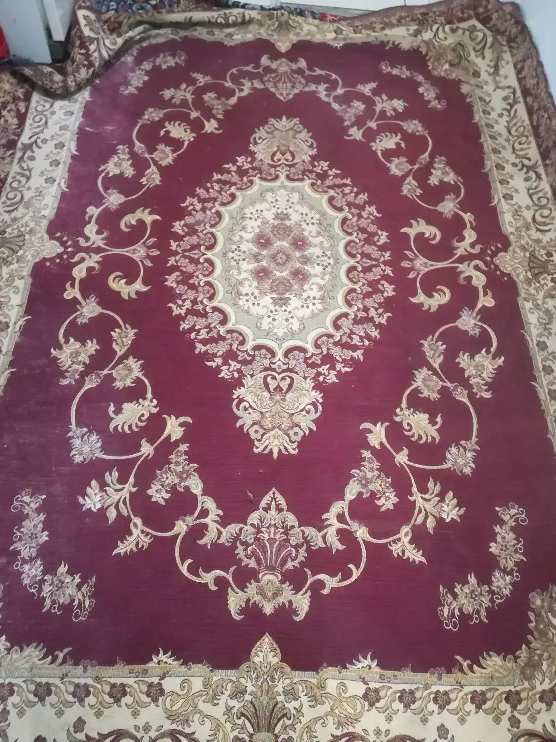 فرش  12موکت 12فرش کرم 6متری فرش گردوغیره|فرش|تهران, خاک سفید|دیوار