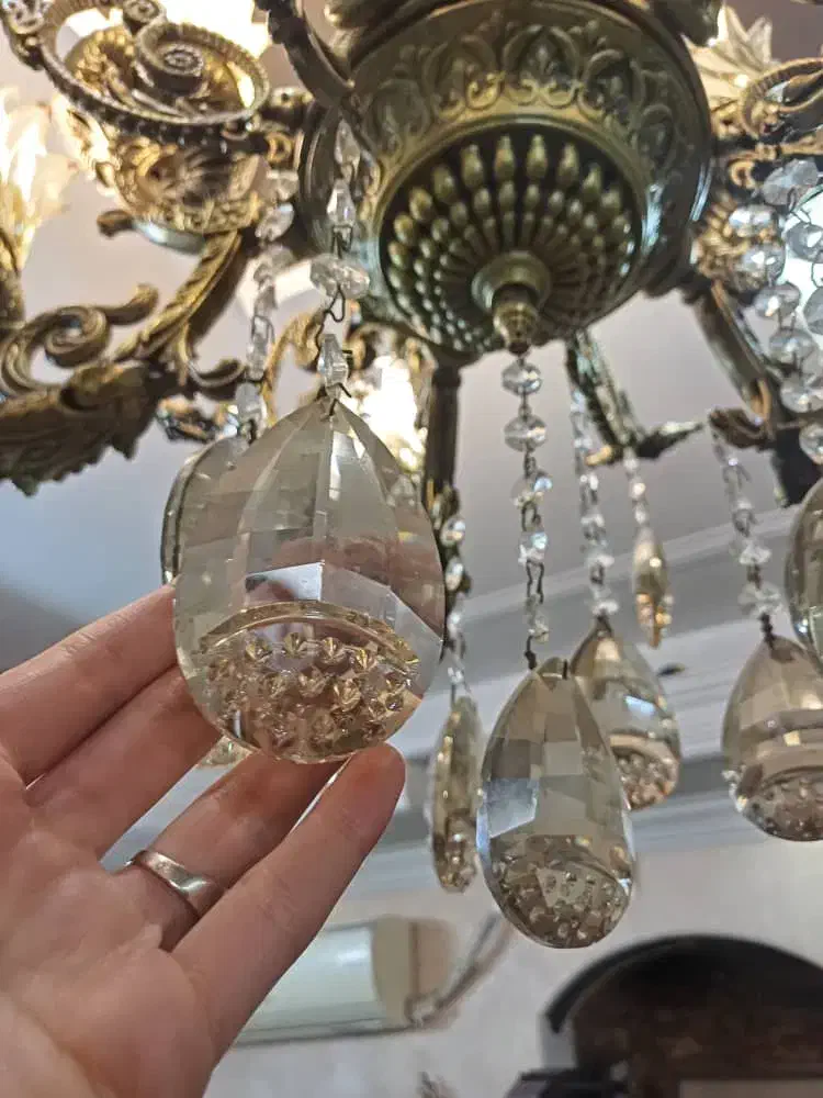 لوستر ده شاخه شکیل|لوستر و چراغ آویز|قرچک, شهرک گلها|دیوار