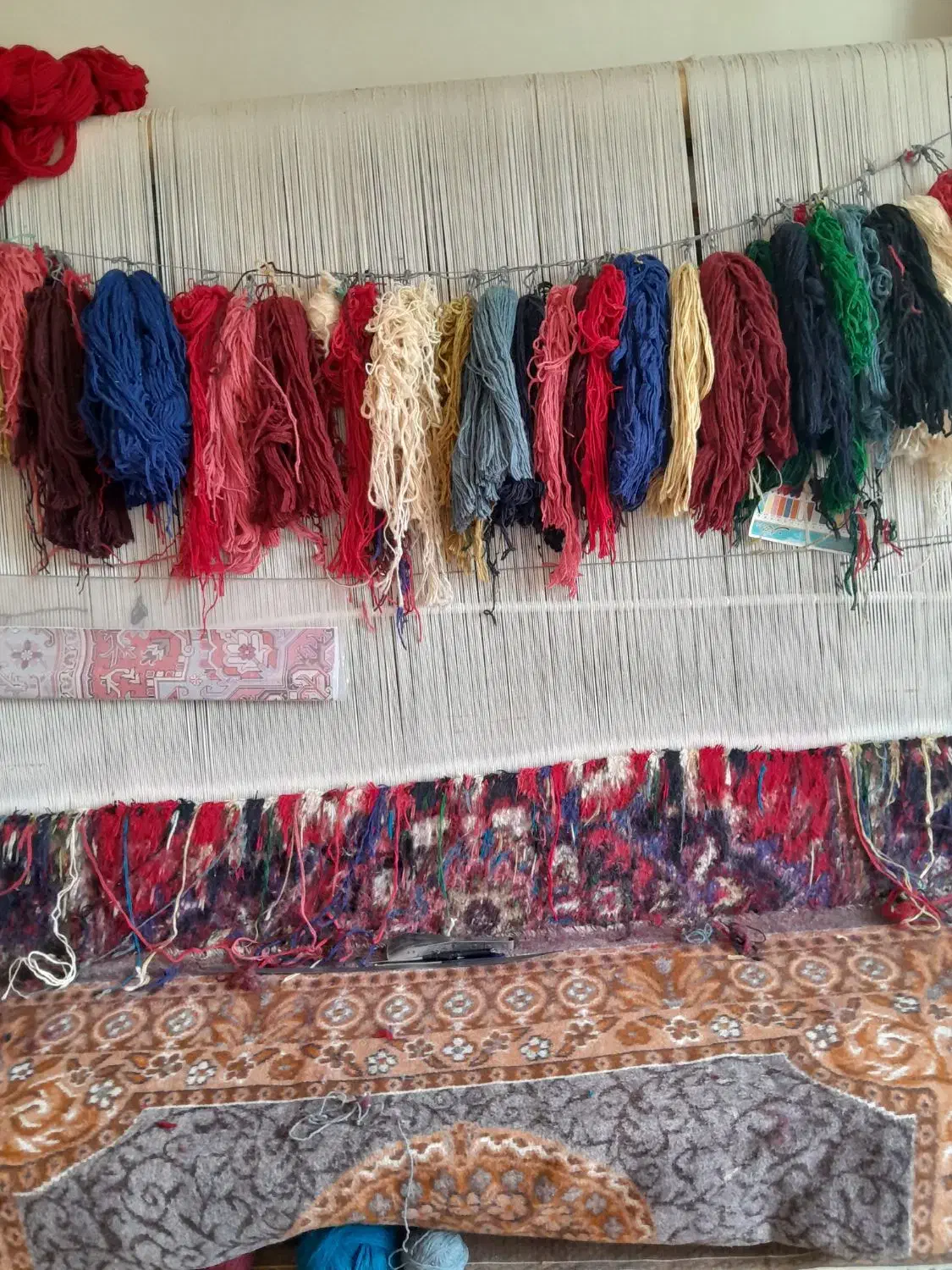 فرش ۶متری هریس تاجری نیمه کاره|فرش|باسمنج, |دیوار