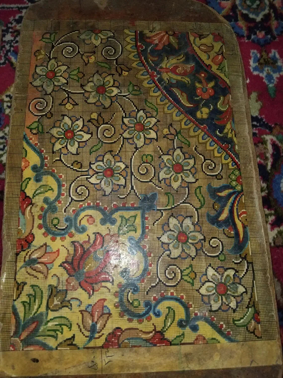 نقشه پشتی و تابلو فرش|فرش|مهدی شهر, |دیوار