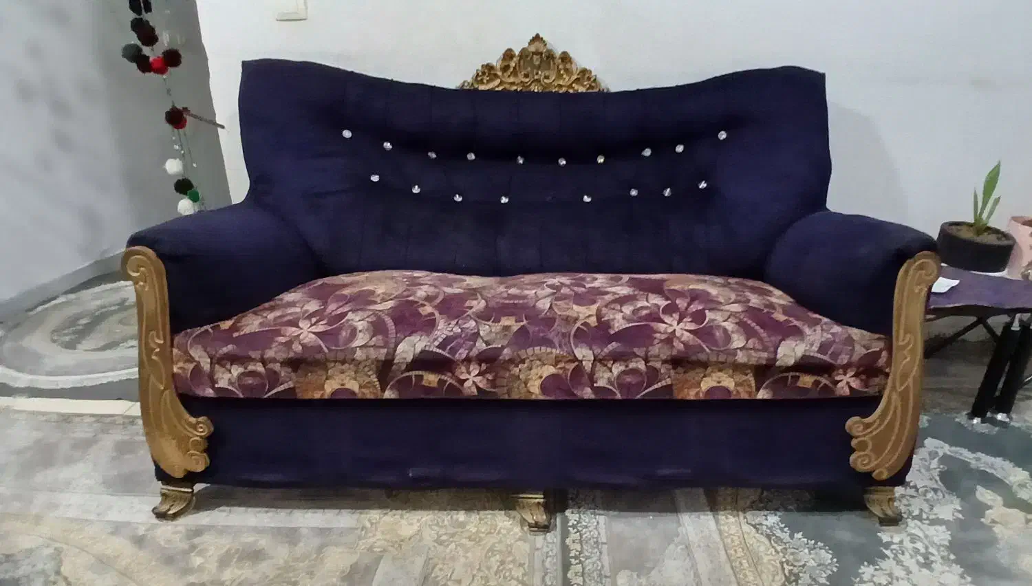 مبل هفت نفره به همراه جلو مبلی|مبلمان خانگی و میز عسلی|گرمدره, |دیوار