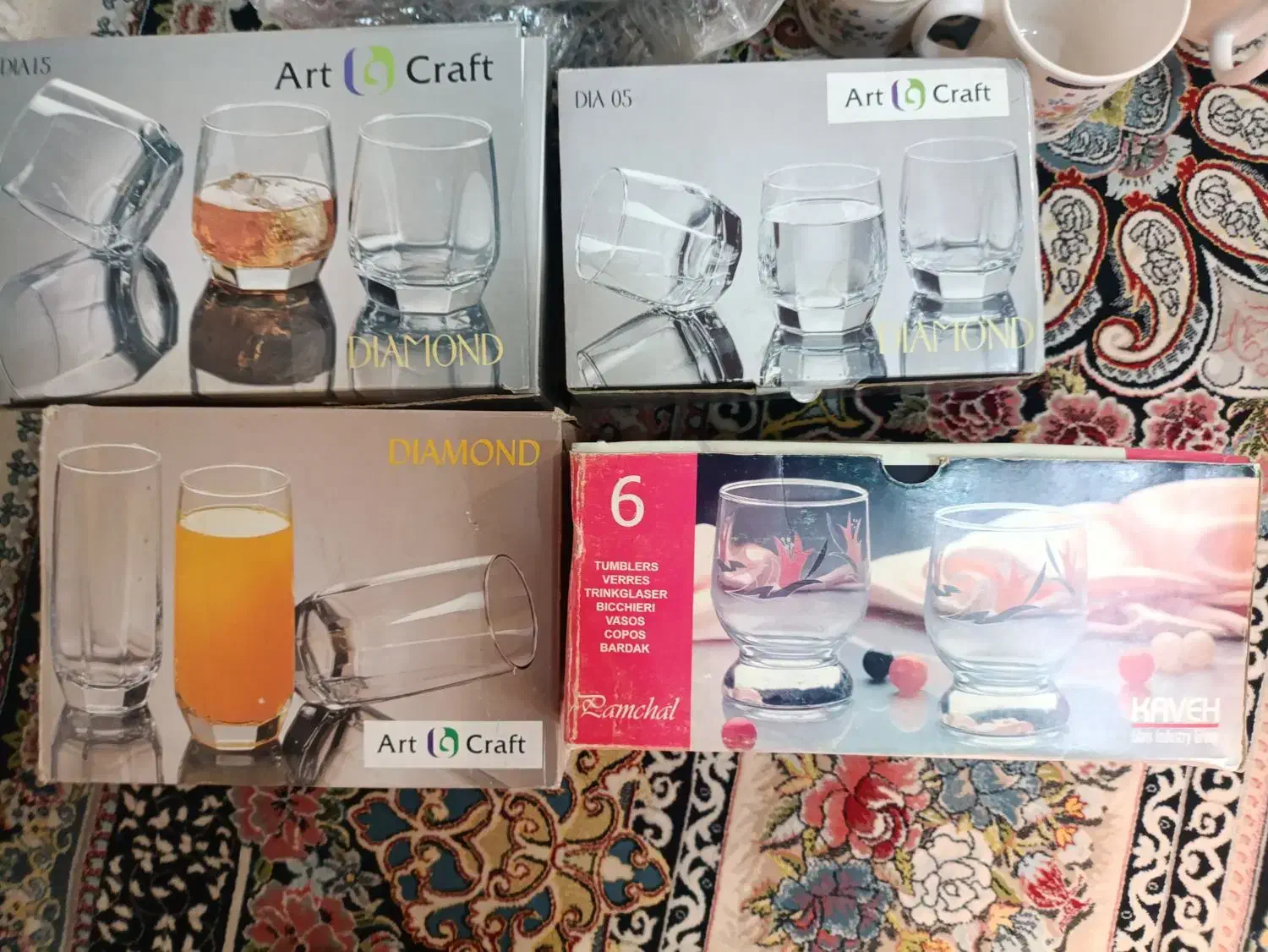 لیوان قدیمی نو خارجی تو کارتن|ظروف سرو و پذیرایی|شاهین‌شهر, شهرک میلاد|دیوار