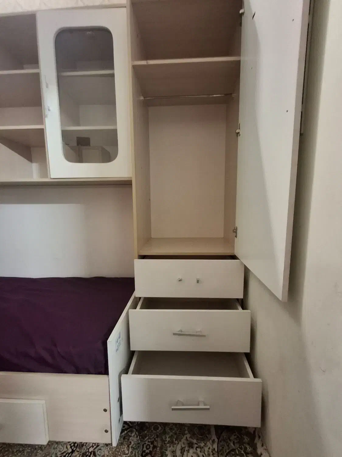 سرویس خواب کودک و نوجوان|تخت و سرویس خواب|قم, باجک دو|دیوار