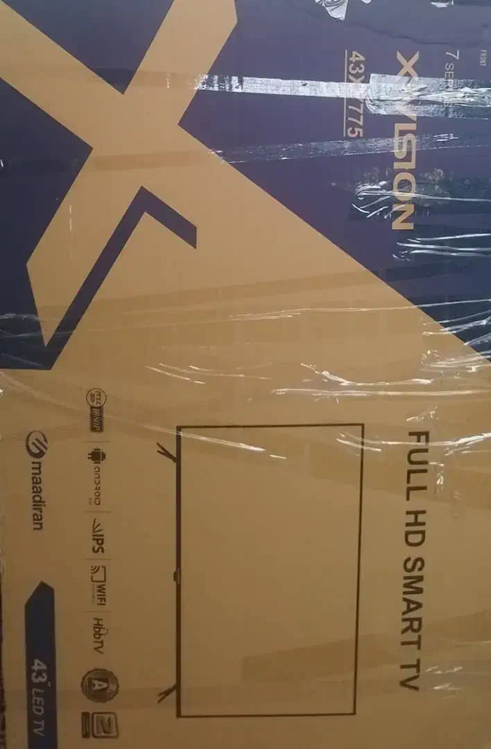 تلویزیون ایکس ویژن ۴۳ اینچ|تلویزیون و پروژکتور|رشت, خواهر امام|دیوار