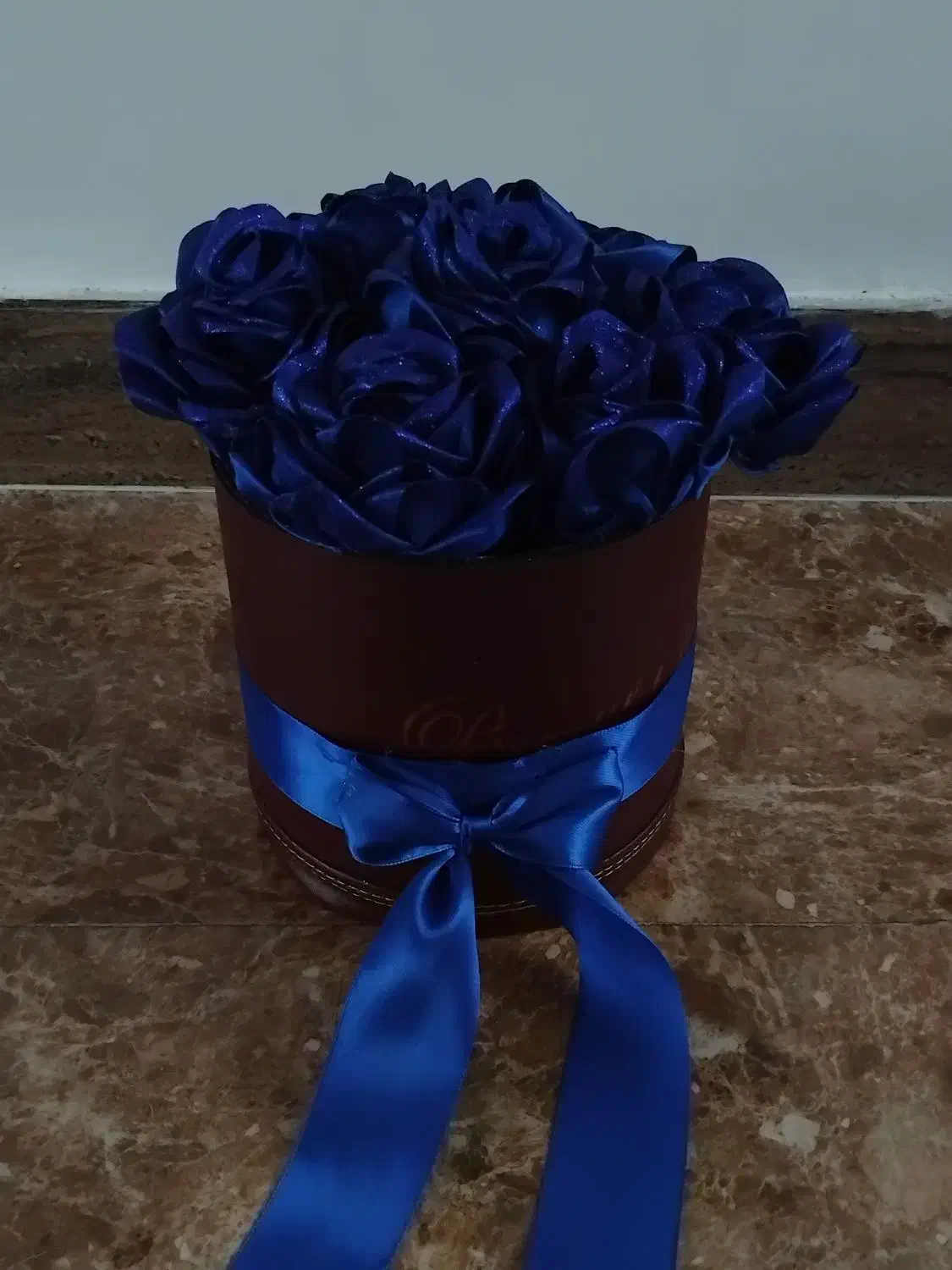 گل آبی اکلیلی|گل مصنوعی|سنندج, |دیوار