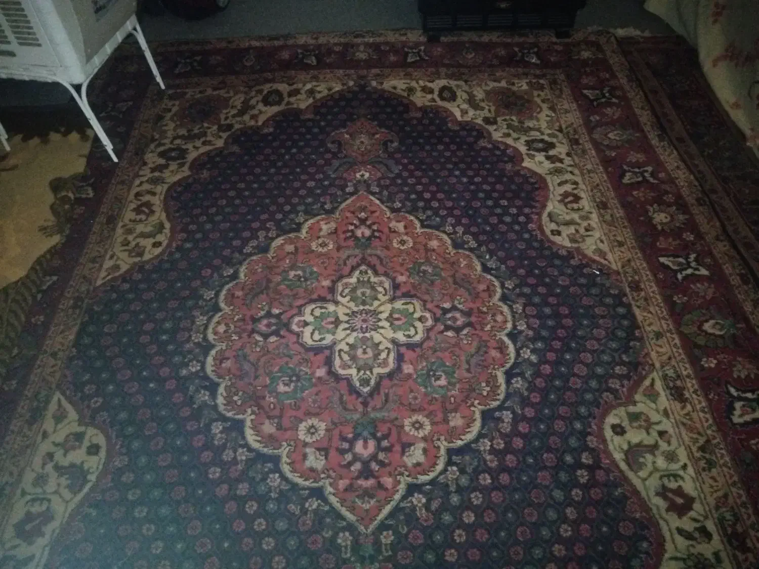 فرش قدیمی دست باف۳در۴،.،سنگ الماسدار|فرش|ارومیه, |دیوار