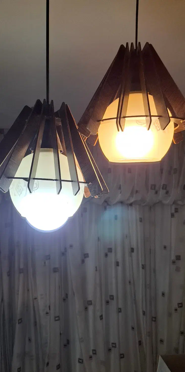 لوستر چوبی|لوستر و چراغ آویز|اصفهان, رحیم‌آباد|دیوار