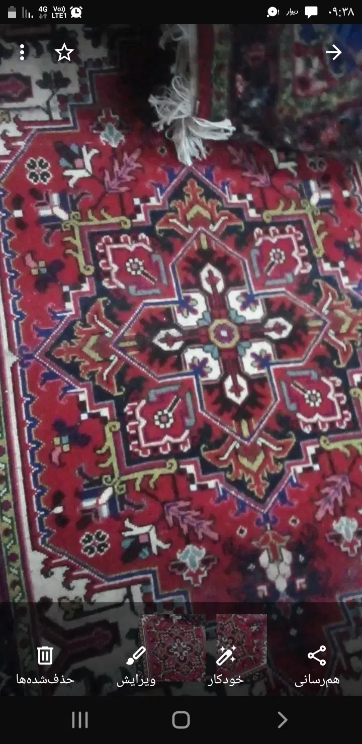 فرش دستبافت زرنیم نقشه هریس|فرش|اسلام‌شهر, شهرک امام حسین (میان آباد)|دیوار