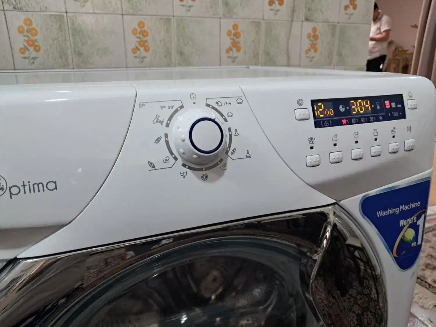 لباسشویی ۸/۵ کیلو زیرووات ایتالیا هوشمند درحد نو|ماشین لباسشویی و خشککن لباس|مشهد, نیروی هوایی|دیوار