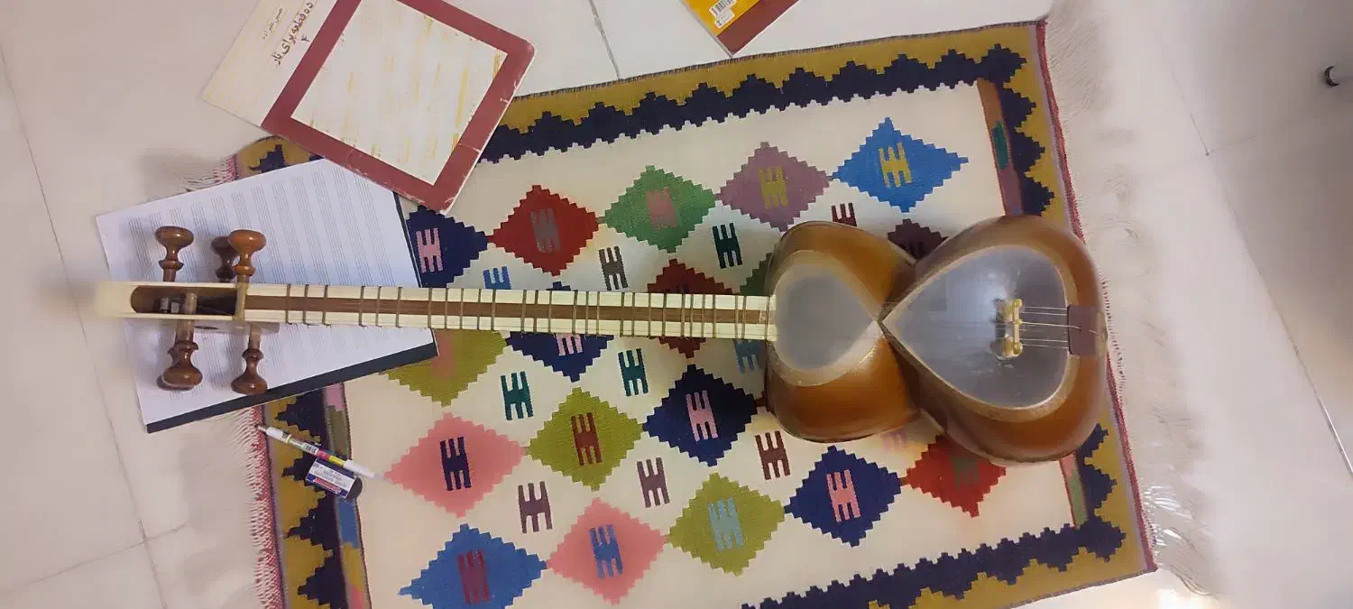 تار دو مهر کشاورز|سازهای سنتی|بروجرد, |دیوار