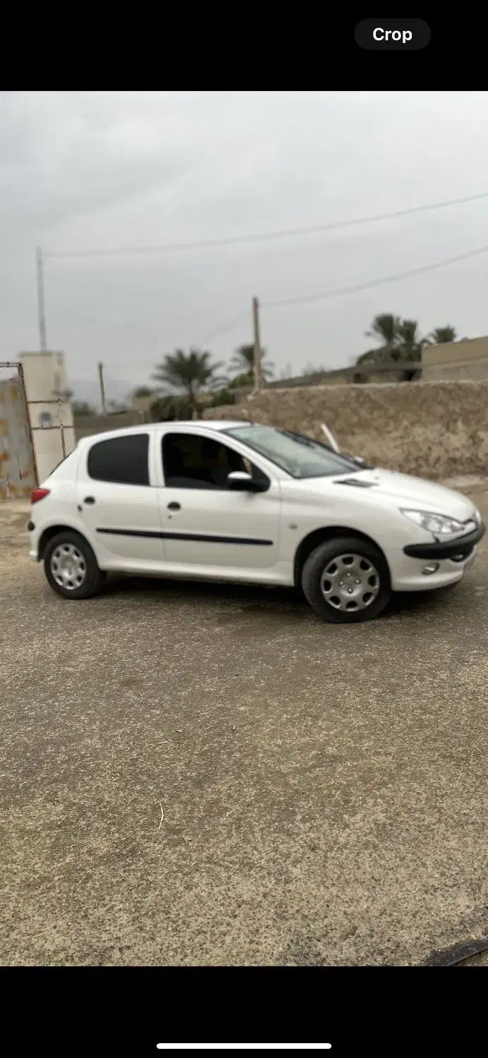 206تیپ 5 رنگ سفید مدل96|خودرو سواری و وانت|کازرون, |دیوار