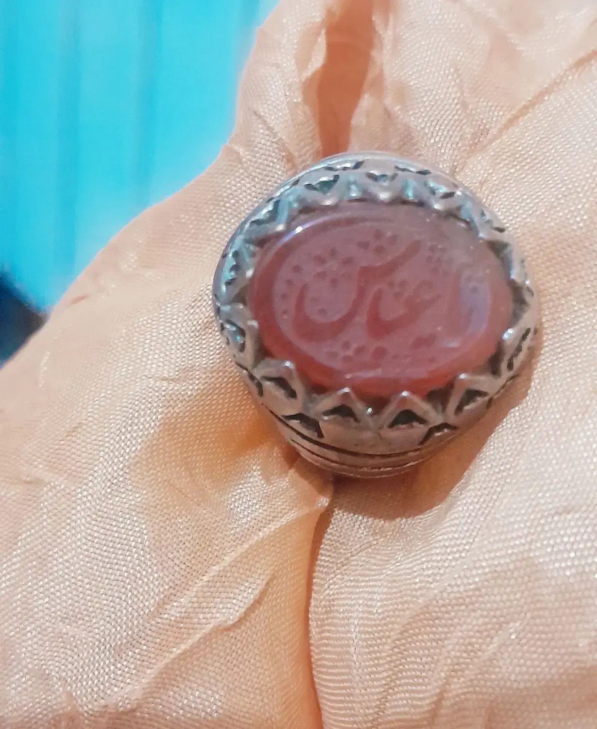 (انگشتر با حک یا عباس(ع))|کلکسیون اشیاء عتیقه|کرمان, |دیوار