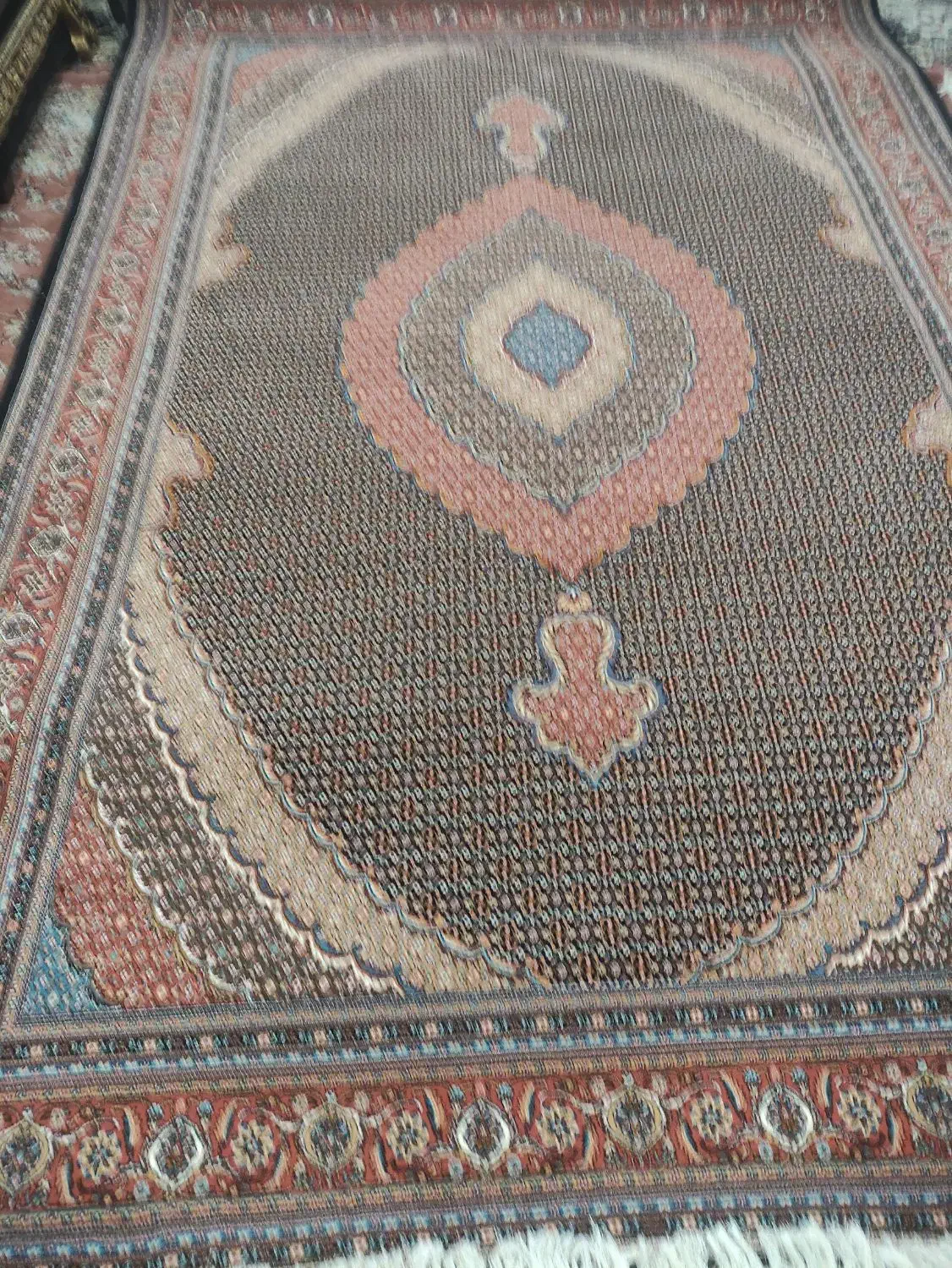 یک جفت فرش شیش متری نو|فرش|نمین, |دیوار