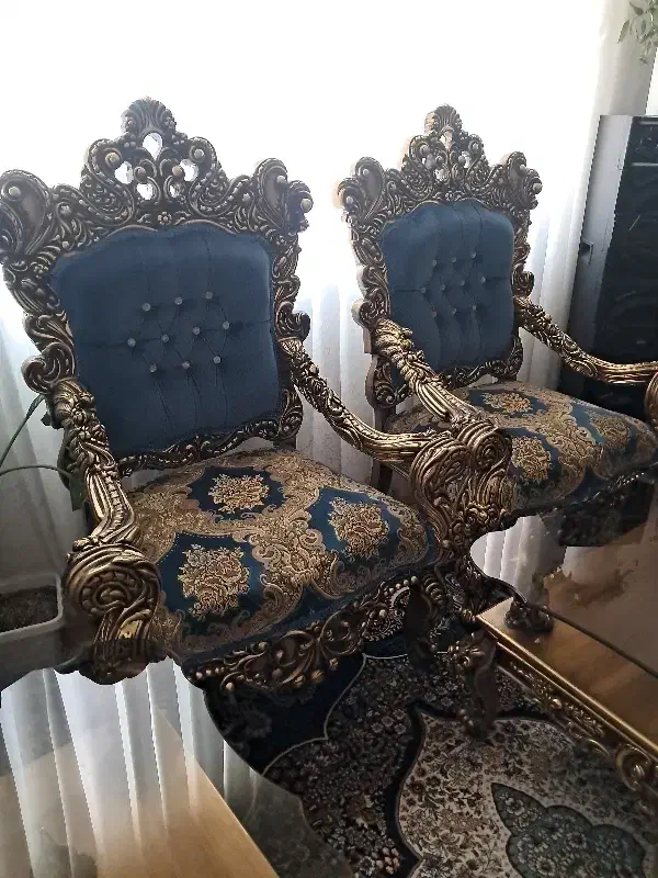 مبل نه نفره سلطنتی|مبلمان خانگی و میز عسلی|پرند, فاز ۵|دیوار