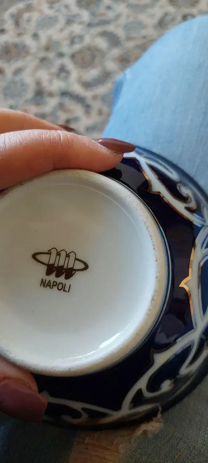 کاسه طلاکوب برند ناپولی|ظروف سرو و پذیرایی|چهارباغ, |دیوار