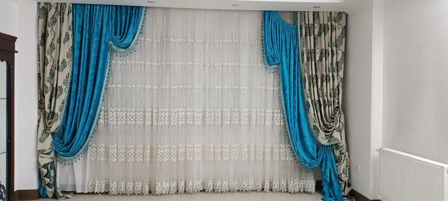 پرده سالن|پرده، رانر، رومیزی|قم, بلوار امین و ساحلی|دیوار