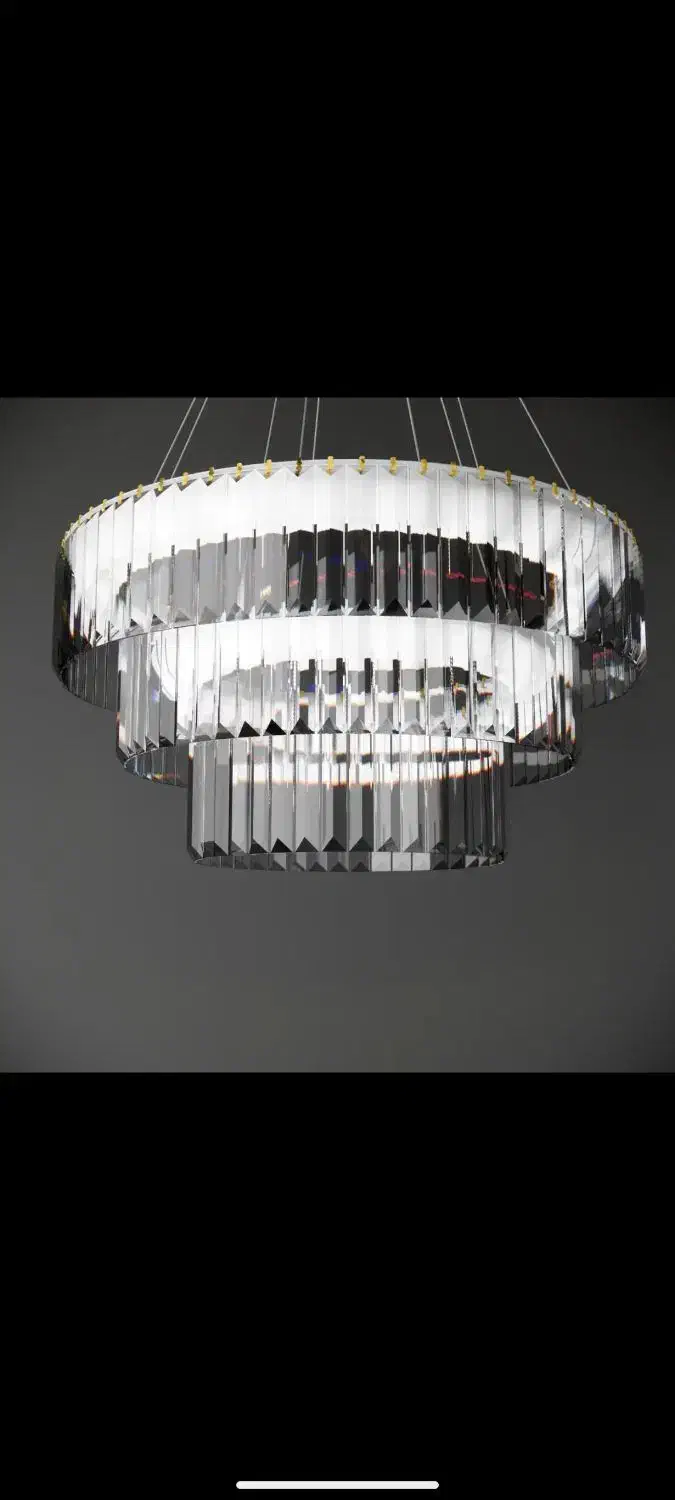 لوستر سقفی کریستالی کنترلی|لوستر و چراغ آویز|بجنورد, |دیوار