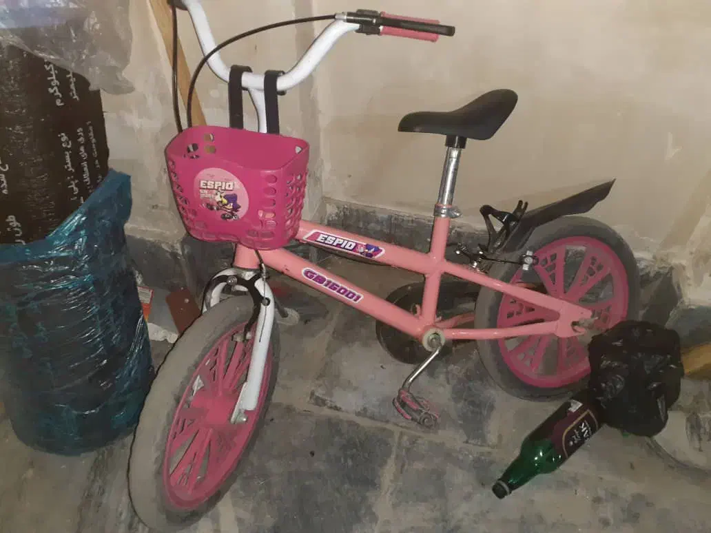 دوچرخه دخترانه سایز ۱۶ دست دو|دوچرخه، اسکیت، اسکوتر|پرند, فاز ۵|دیوار