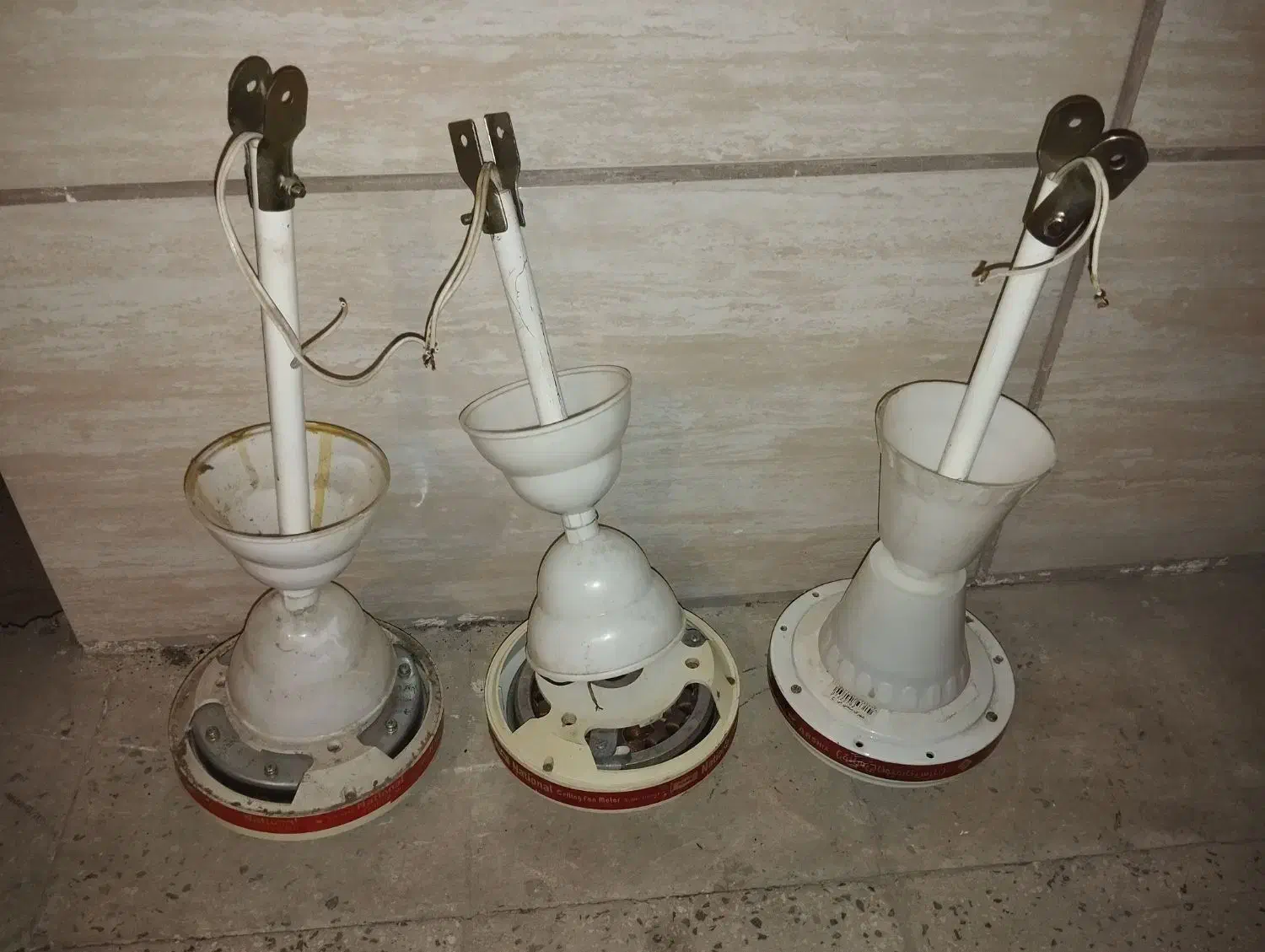 سه عدد پنکه سقفی قدیمی خراب ناسیونال National|پنکه و تصفیهکنندهٔ هوا|تهران, زعفرانیه|دیوار