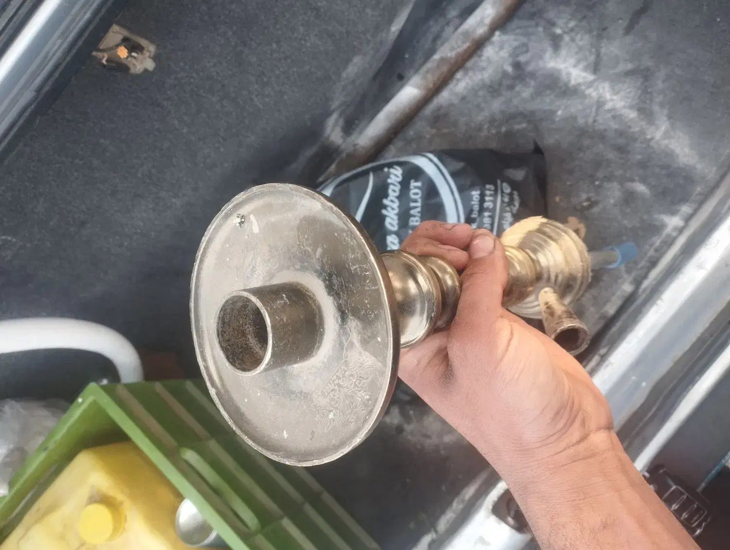 قیلون مسی|کلکسیون اشیاء عتیقه|قزوین, |دیوار