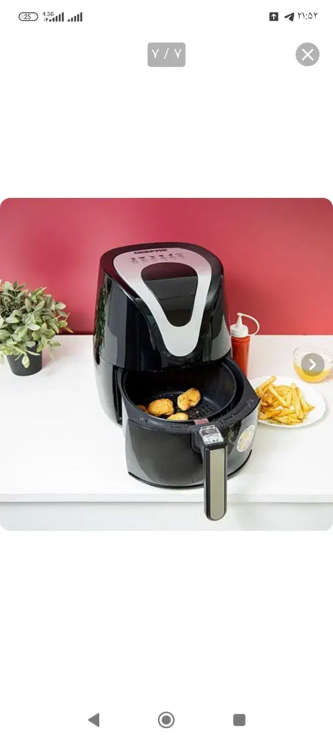 سرخکن بدون روغن جی پاس 3/5 لیتری روز مادر و زن|اجاق گاز و لوازم برقی پخت‌وپز|مشهد, خواجه ربیع|دیوار