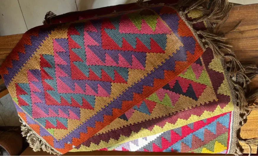 گلیم رنگی|گلیم، جاجیم، گبه|اردبیل, |دیوار