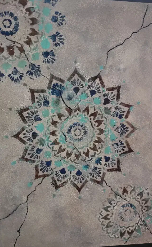 طراحی و اجرای پتینه روی دیوار و تابلو|خدمات پیشه و مهارت|تنکابن, |دیوار