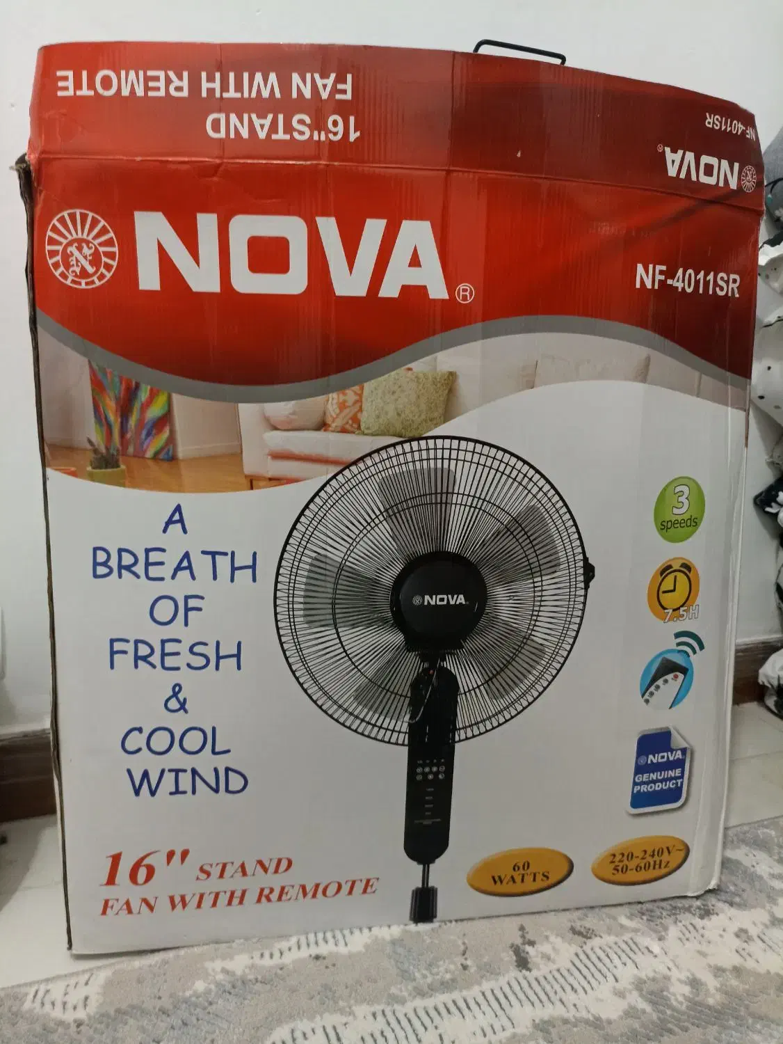 پنکه ایستاده نوا مدل NF4011SR|پنکه و تصفیهکنندهٔ هوا|پاکدشت, پاکدشت (مامازند)|دیوار