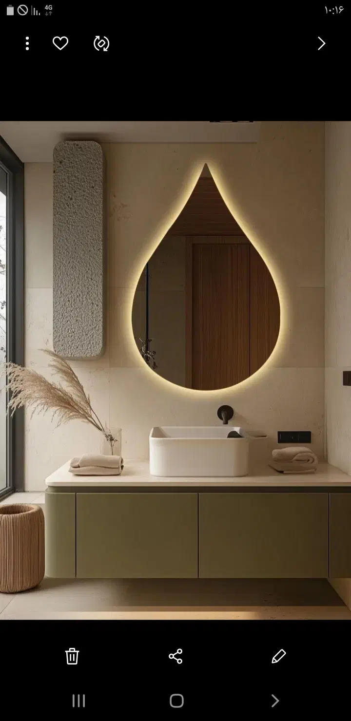 آینه روشویی مفید|لوازم سرویس بهداشتی|بروجرد, |دیوار