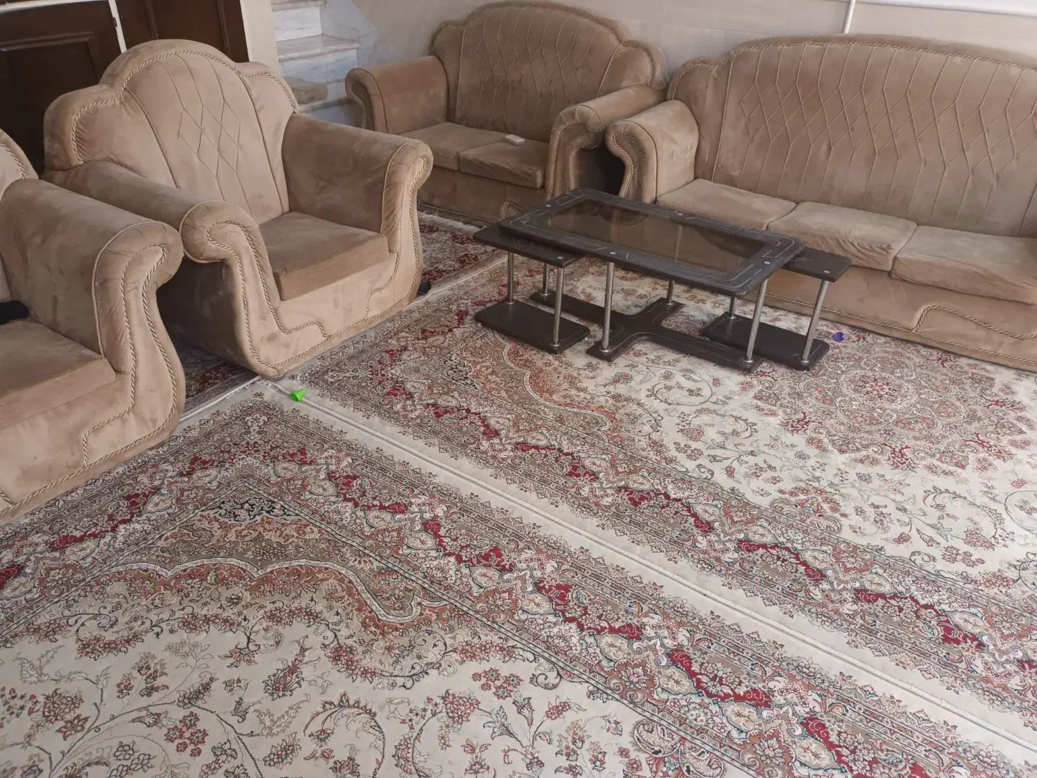 مبل ۷ نفره با جلو مبلی|مبلمان خانگی و میز عسلی|قم, باجک دو|دیوار