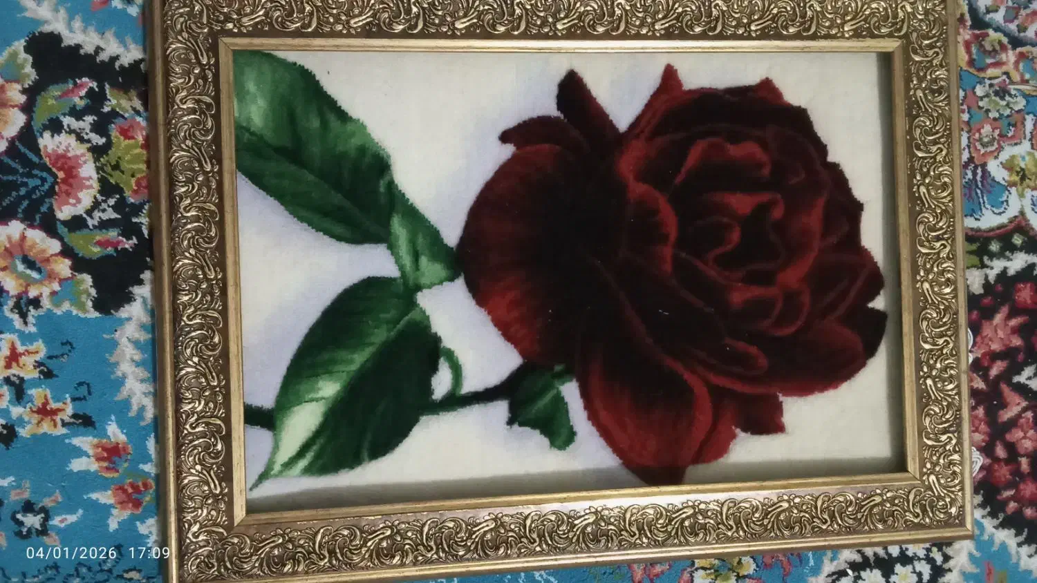 تابلو گل رز دست بافت|تابلو فرش|اندیشه, اندیشه فاز ۳|دیوار