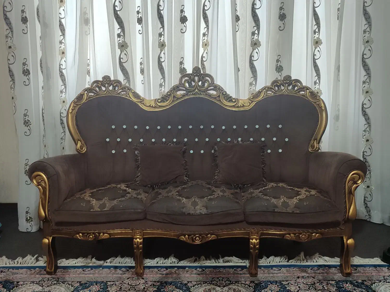 مبل 10 نفره سلطنتی|مبلمان خانگی و میز عسلی|فولادشهر, B6|دیوار