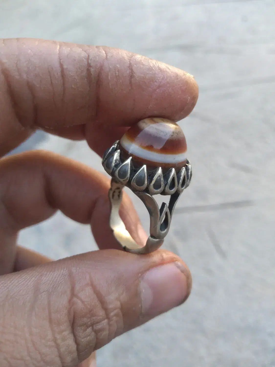 انگشتر باباغوری سه پوست|کلکسیون اشیاء عتیقه|جیرفت, |دیوار