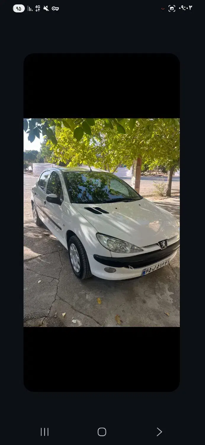 ۲۰۶تیپ پنج ۹۵بدون رنگ|خودرو سواری و وانت|خرم‌آباد, |دیوار