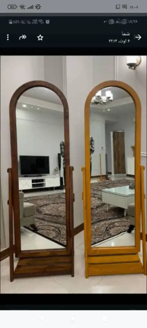 اینه قدی دفرمه با چوب روسی|آینه|تهران, شهرک ابوذر|دیوار