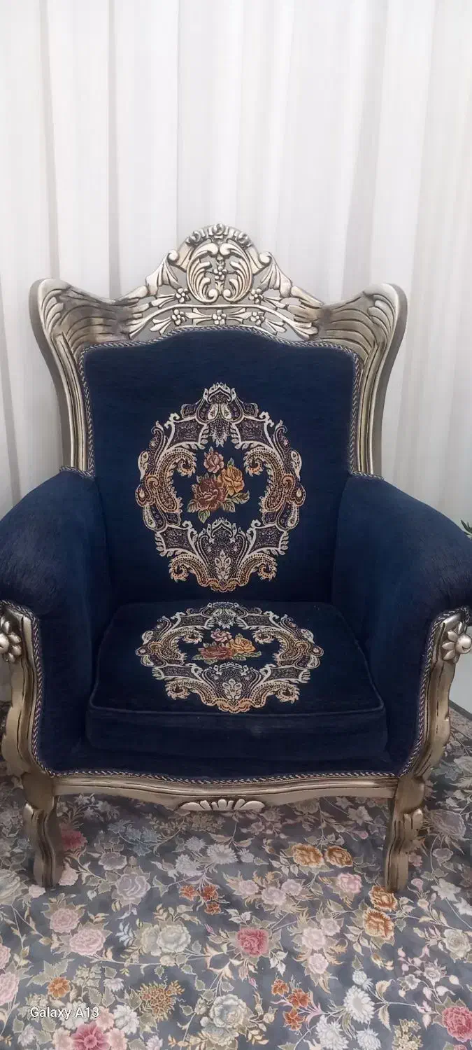 مبل استیل ۹ نفره  ( سلطنتی)|مبلمان خانگی و میز عسلی|قدس, شهر‌قدس|دیوار