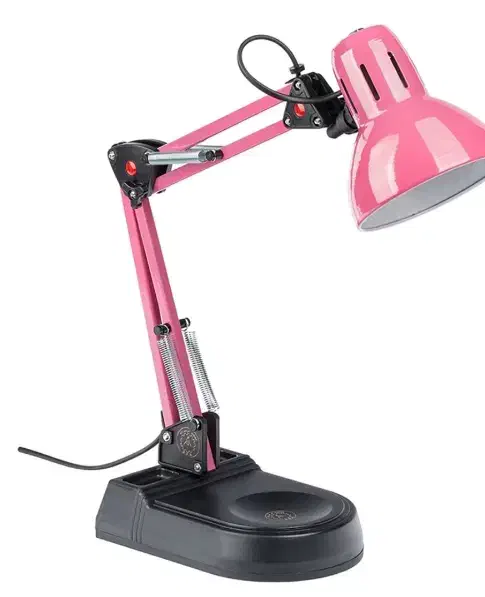 چراغ مطالعه قابل تنظیم رنگ صورتی|لامپ و چراغ|تهران, مسعودیه|دیوار