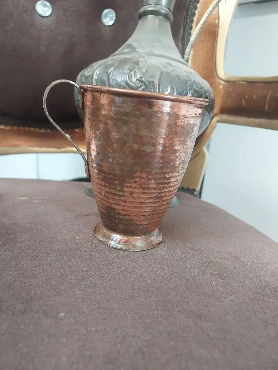 سماور زغالی قدیمی‌. پارچ قدیمی.‌. وقلفی هست|کلکسیون اشیاء عتیقه|سبزوار, شرق کال جنوبی (شمس آبادی)|دیوار