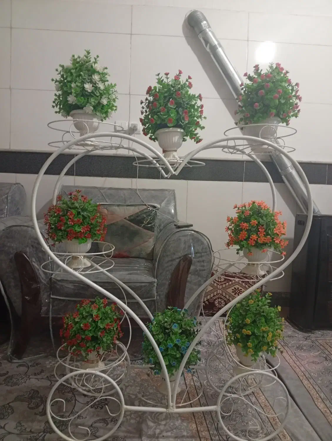 استند گل|گل مصنوعی|قم, شاه ابراهیم|دیوار