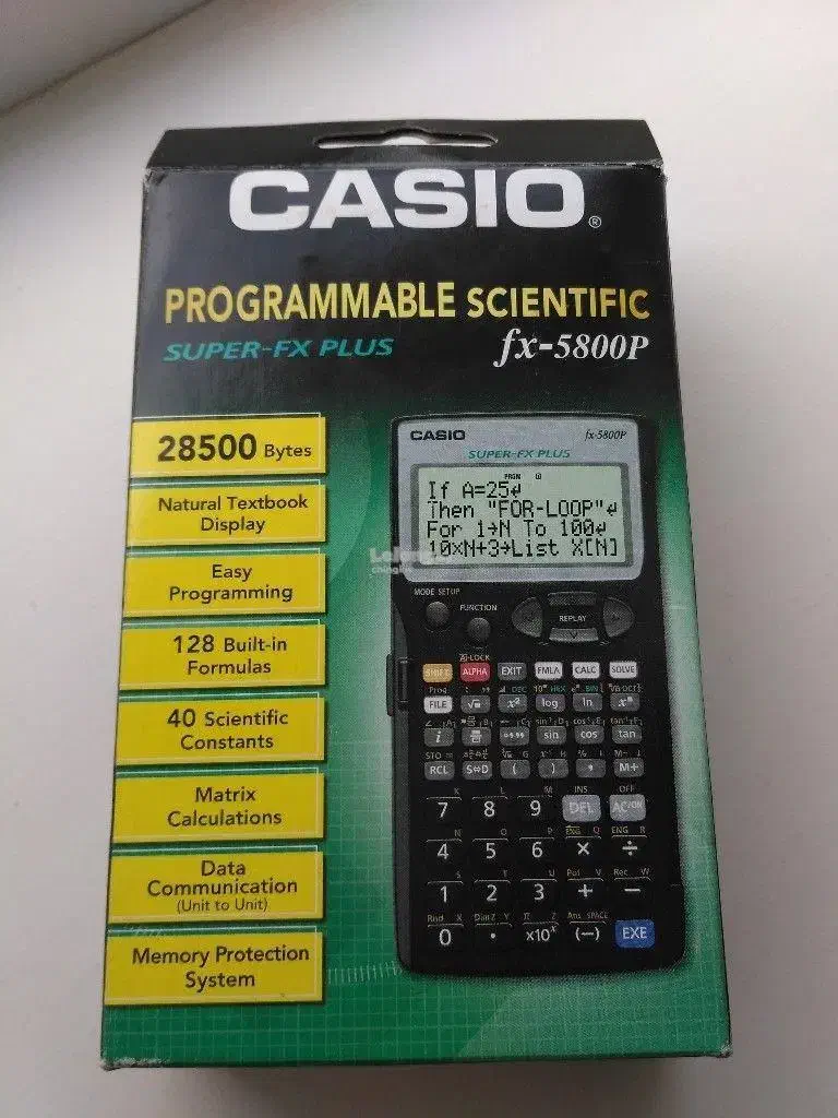 ماشین حساب کاسیو 5800|لوازم التحریر|ایذه, |دیوار