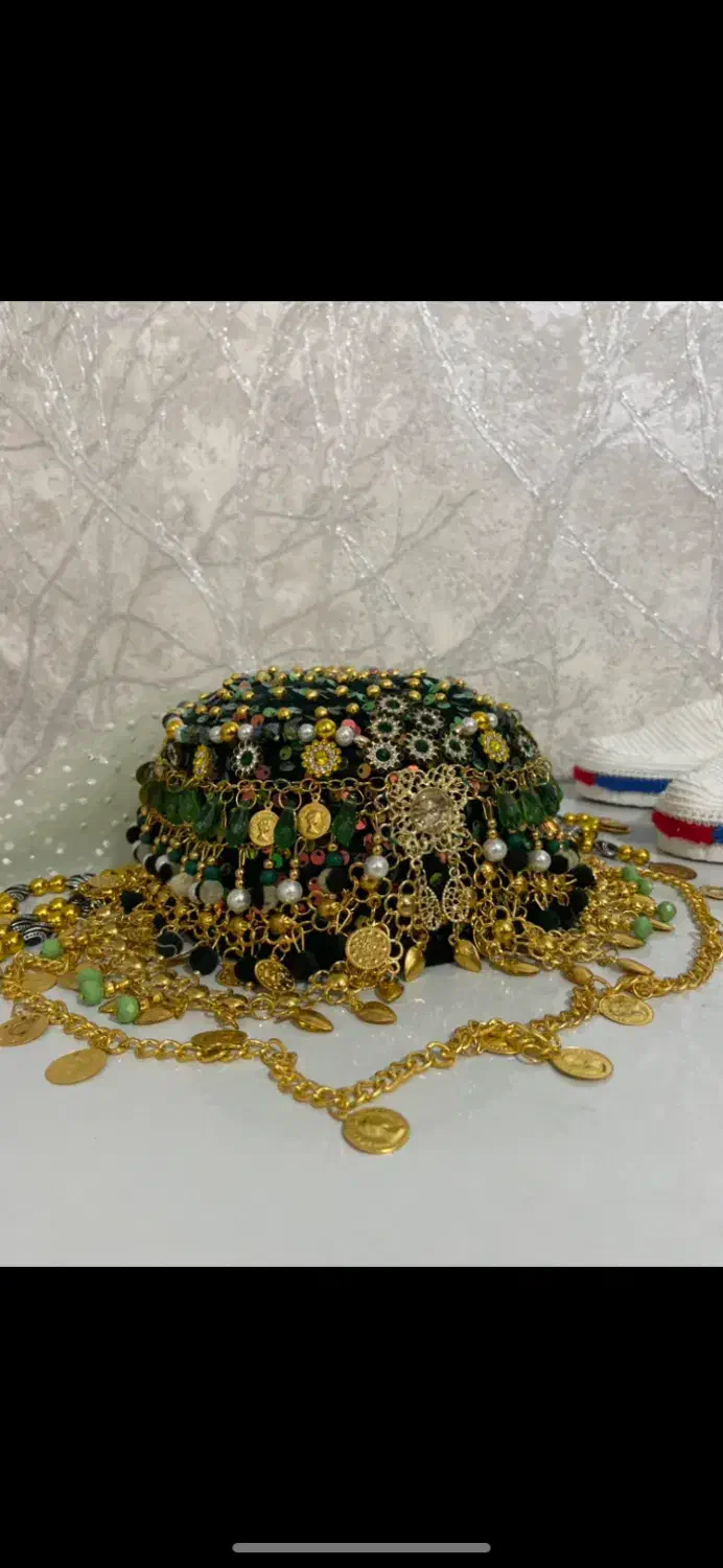 کلاه مجلسی کلاه لچک|لباس|کرمانشاه, |دیوار