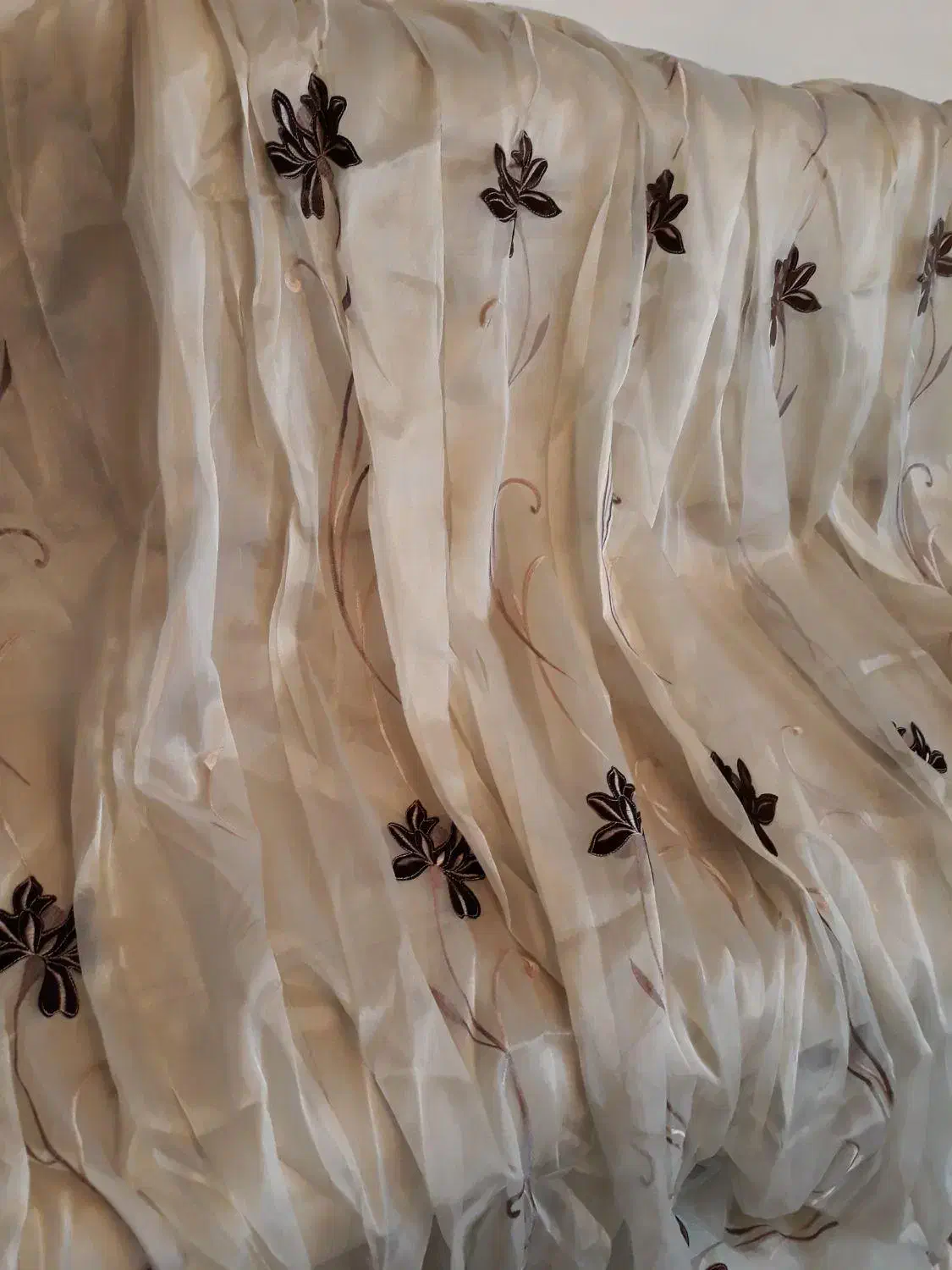 دوتا پرده حریر ترک|پرده، رانر، رومیزی|تهران, آبشار تهران (دریاچه)|دیوار