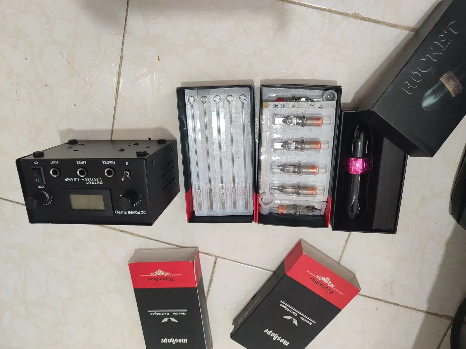 دستگاه تتو ب همراه تجهیزات|آرایشی، بهداشتی، درمانی|مهاجران, |دیوار