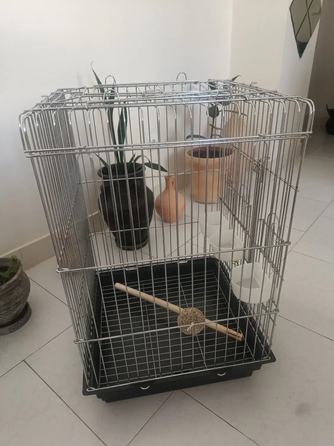 قفس استیل ضخیم  ضد زنگ و درجه یک خارجی کد ۱۰۳۳|لوازم جانبی حیوانات|پردیس, فاز ۱|دیوار